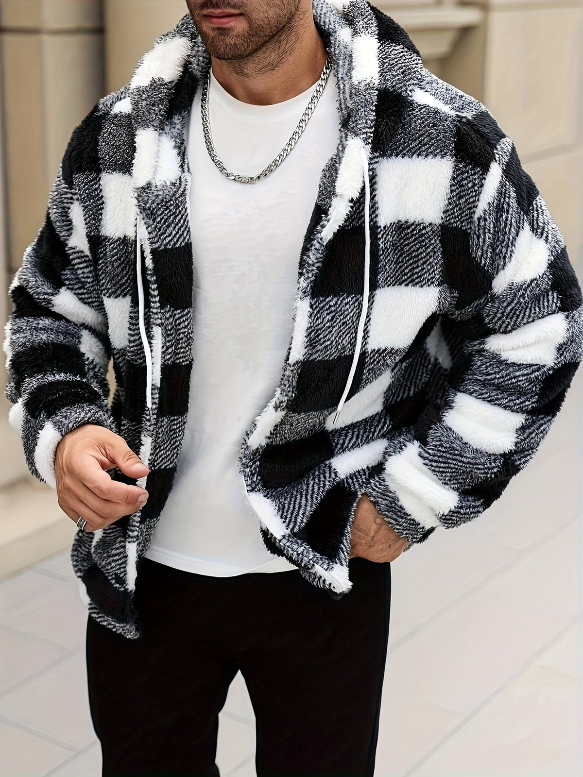 Nathan | Men's Stylish Colourblock Hooded Jacket