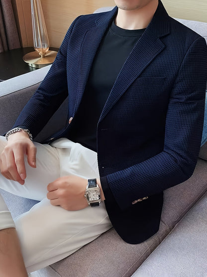 Callum | Men's Waffle-Knit Blazer