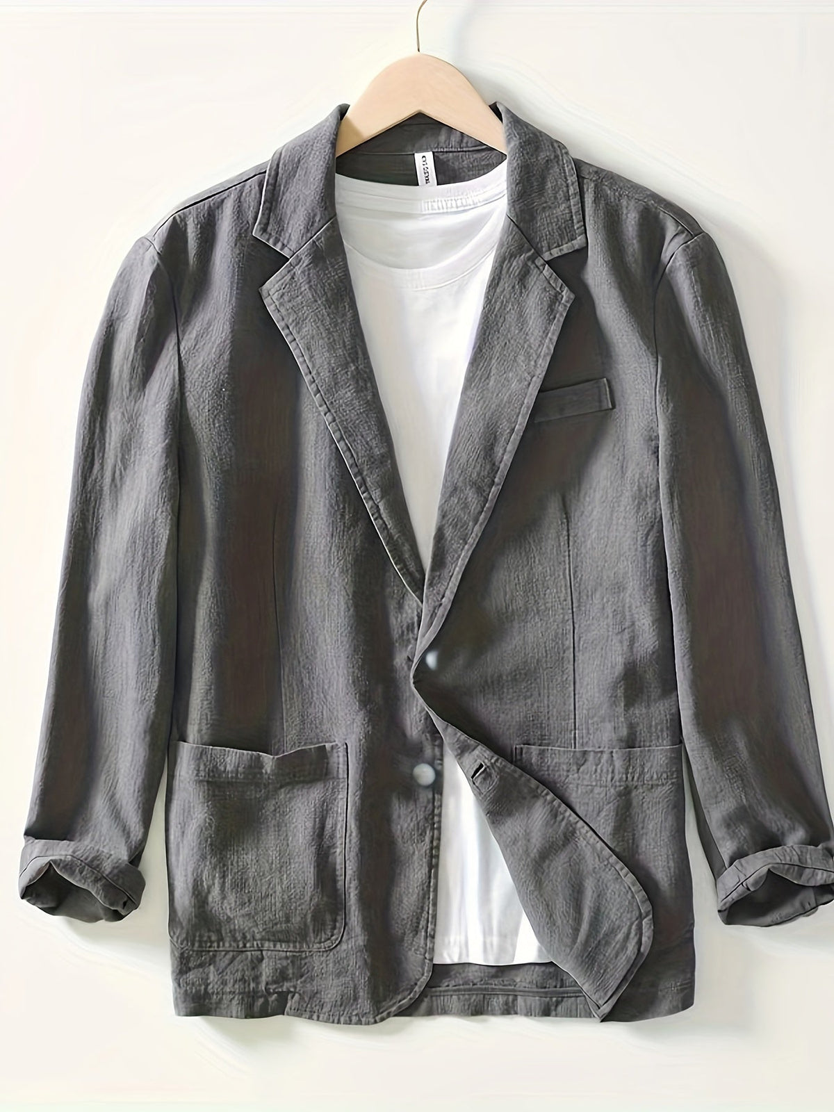 Nathan | Men's Classic Cotton Lapel Jacket