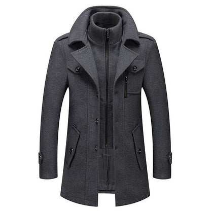 Randall | Men's Classic Double-Breasted Pea Coat for Winter