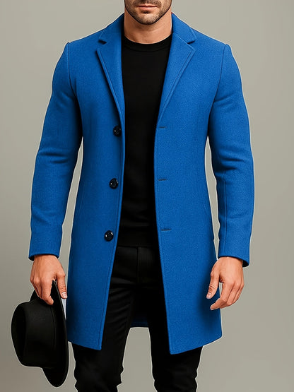 Oscar | Men's Mid-Length Tweed Coat for Winter