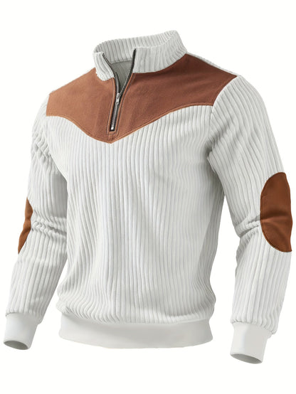 Alexander | Men's Ribbed Half-Zip Sweatshirt