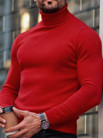 William | Men's Classic Turtleneck Jumper for Winter