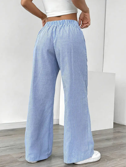 Linda | Chic Striped Trousers with Pockets