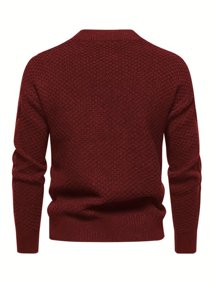 Finley | Men's Classic Cable-Knit Crew Neck Jumper for Winter