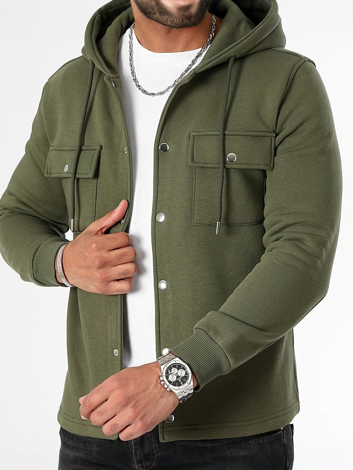 Harry | Men's Classic Solid-Knit Hoodie for Winter