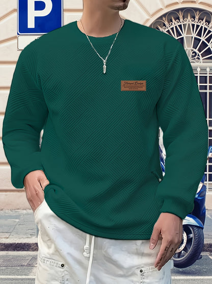 Ethan | Men's Jacquard Crew Neck Sweatshirt