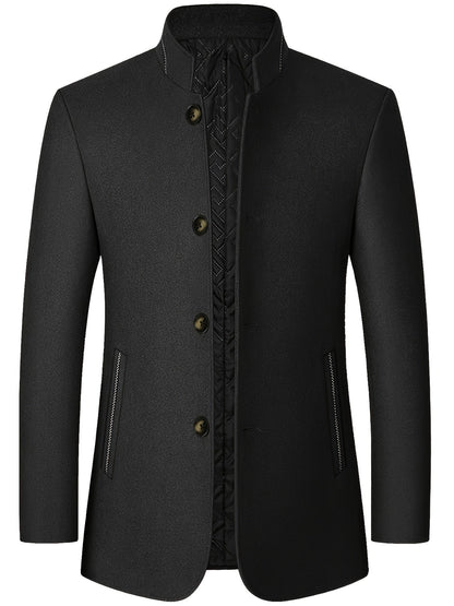 Jack | Men's Stand-Collar Tweed Jacket