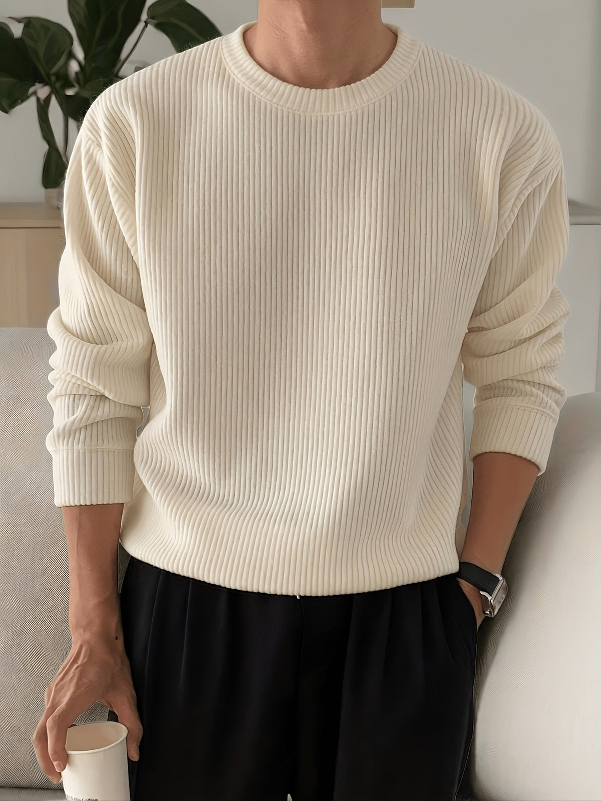 Joseph | Men's Stylish Textured Knit Jumper for Winter