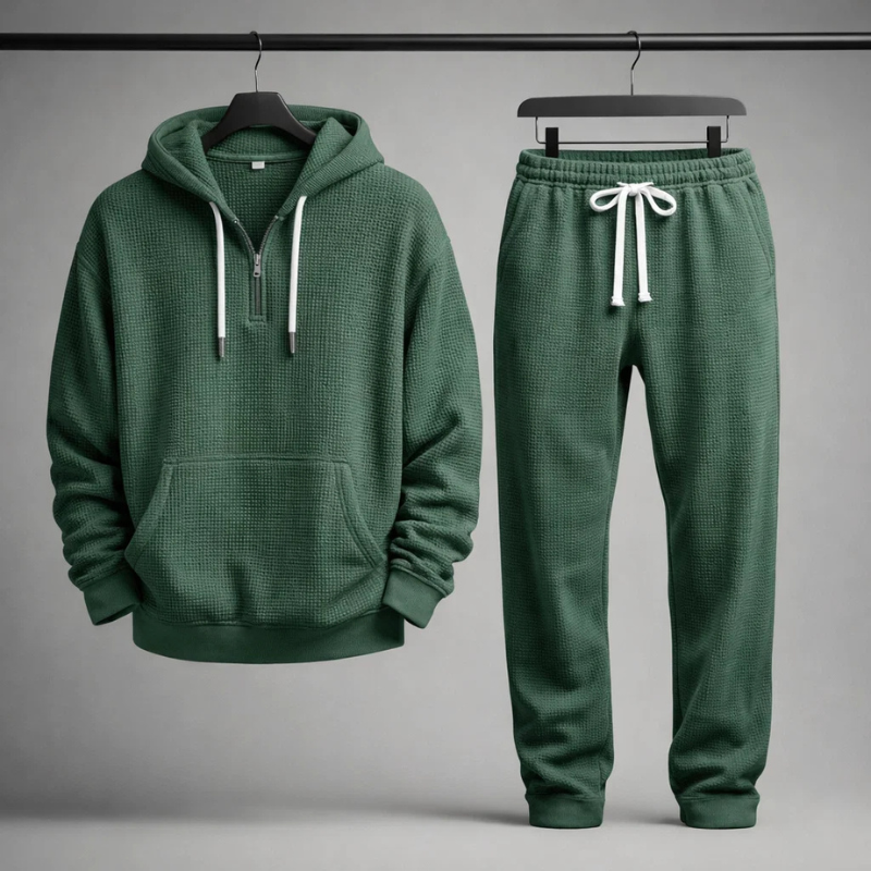 Edward | Men's Cosy Waffle-Knit Set