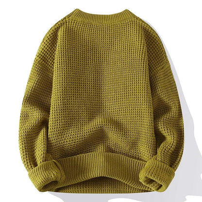 Adam | Men's Textured Knit Pullover Jumper for Winter