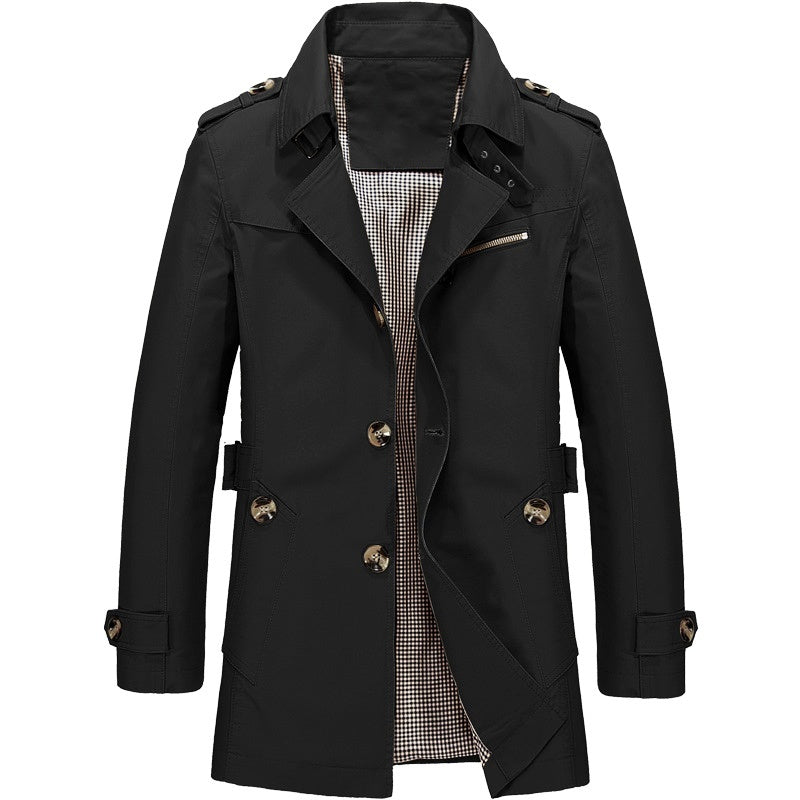 Daniel | Men's Long Business Windbreaker Jacket