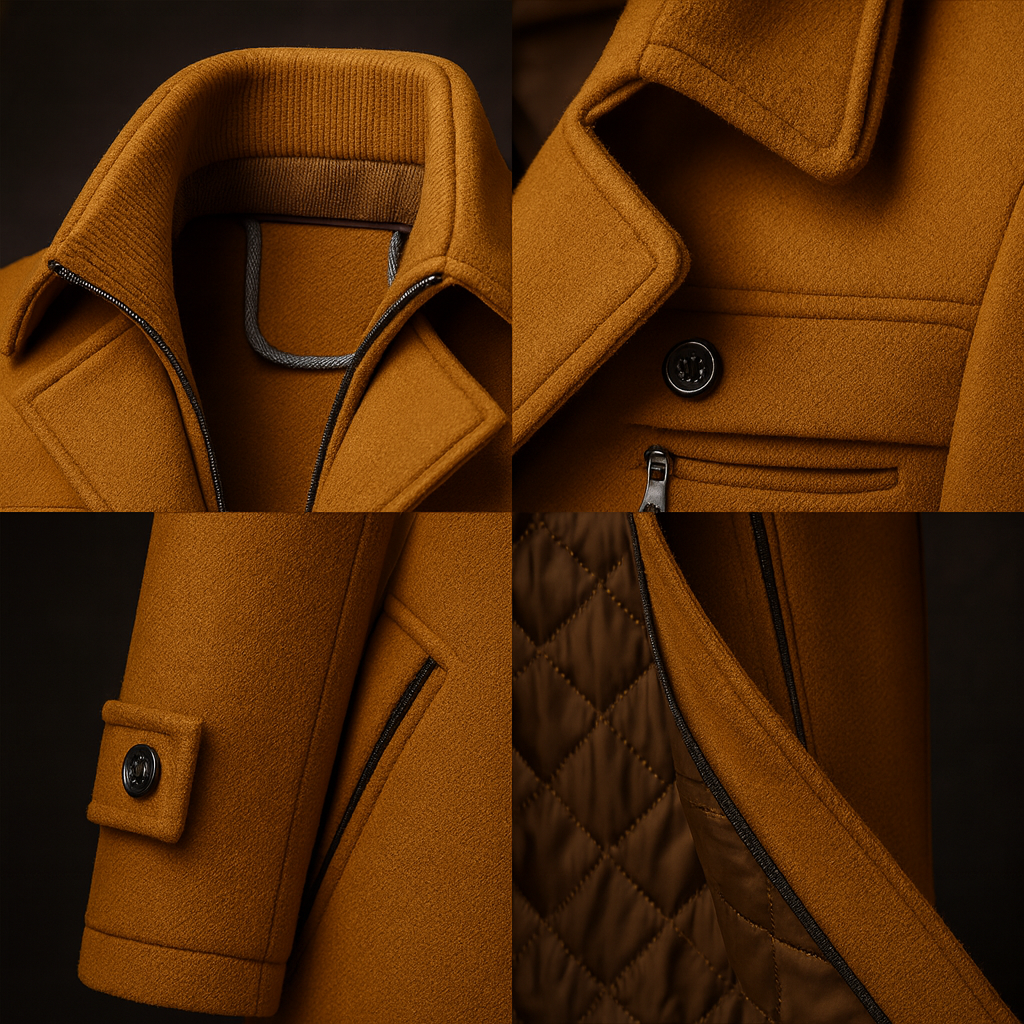 James | Men's Premium Wool Coat for Winter
