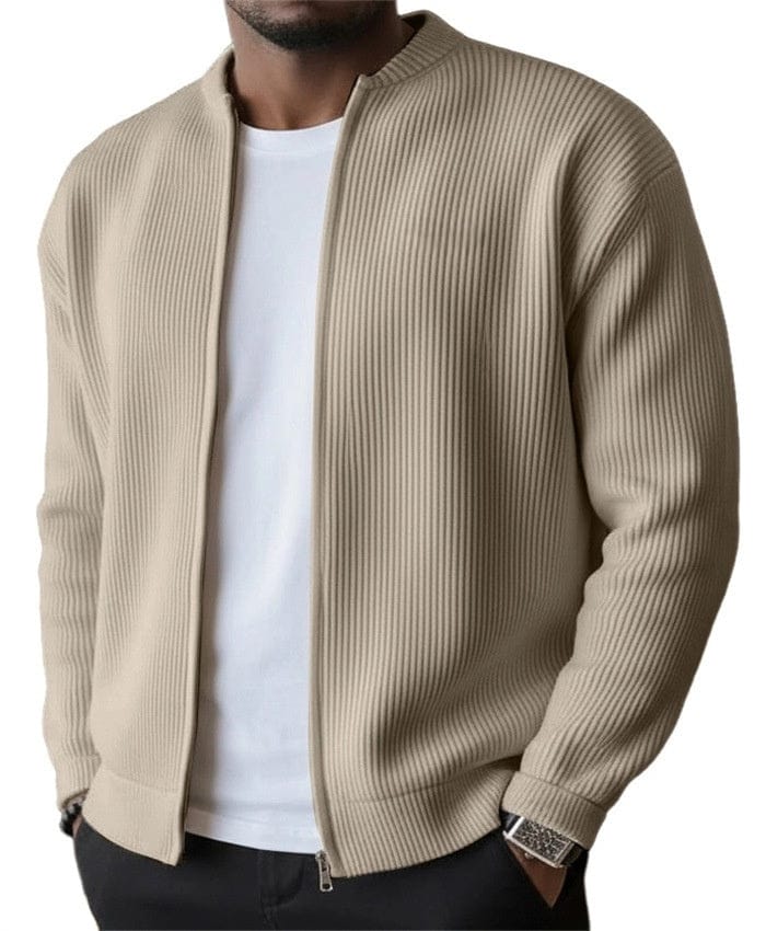Joseph | Men's Ribbed Zip-Up Cardigan Jacket for Winter
