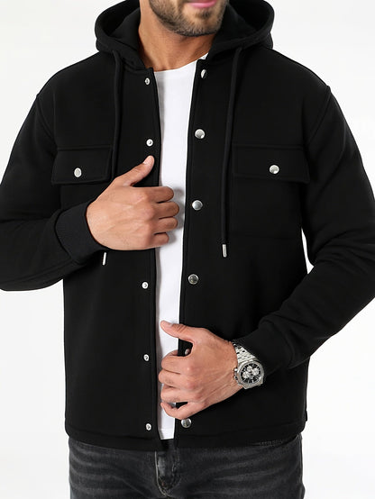 Harry | Men's Classic Solid-Knit Hoodie for Winter