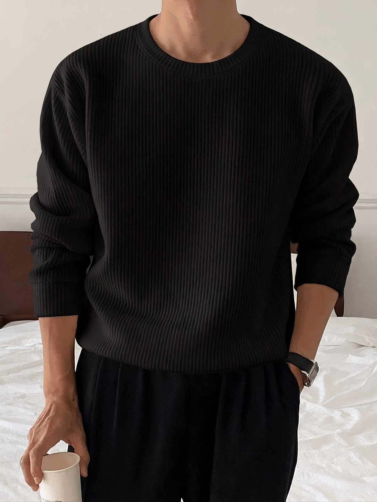 Joseph | Men's Stylish Textured Knit Jumper for Winter