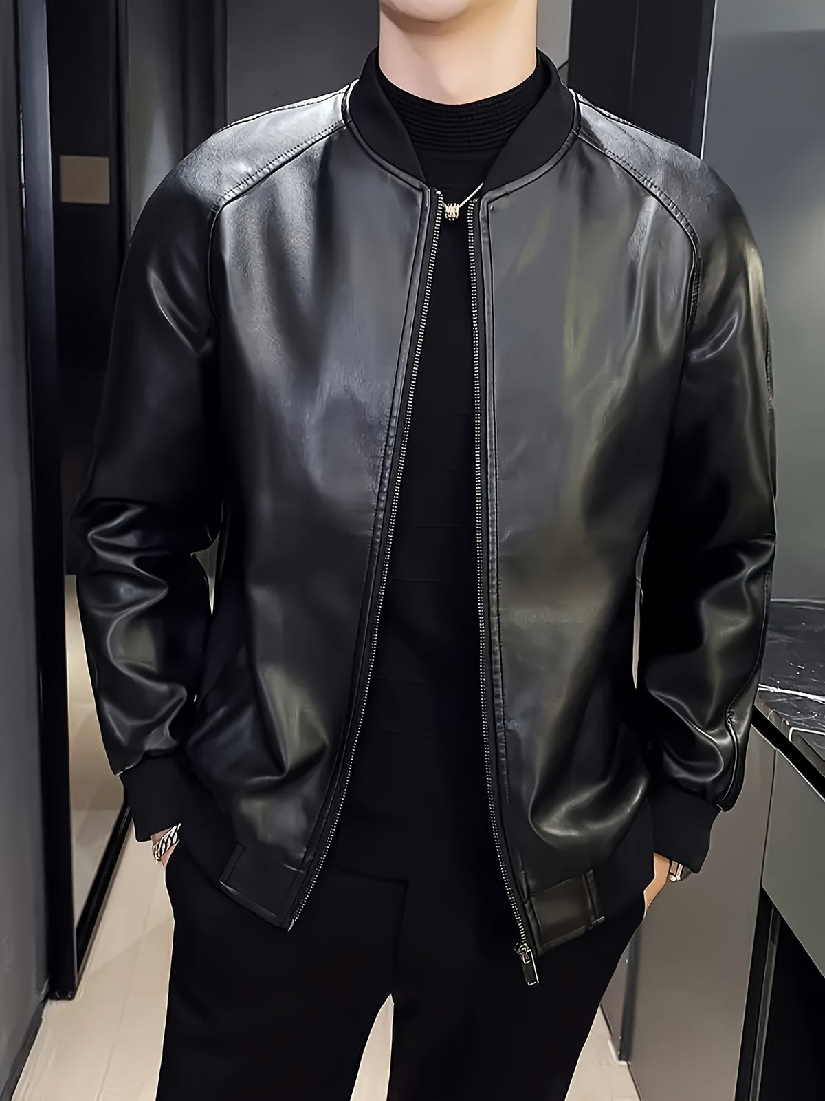 Freddie | Men's Classic Zip-Up Baseball Jacket