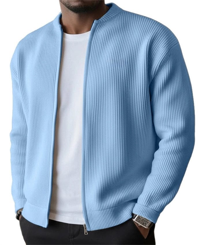 Joseph | Men's Ribbed Zip-Up Cardigan Jacket for Winter