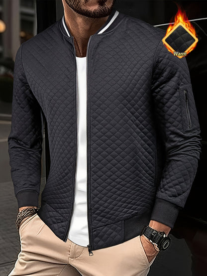 Joshua | Men's Stylish Checkered Zip-Up Jacket
