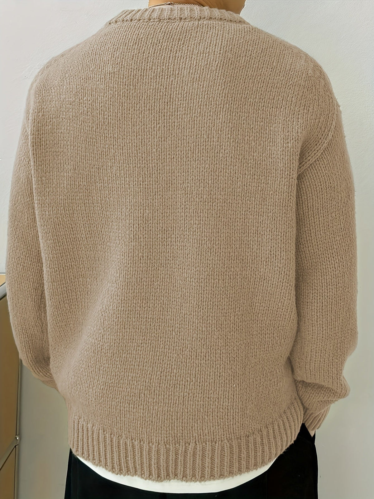 Quentin | Men's Solid-Knit Crewneck Jumper for Winter