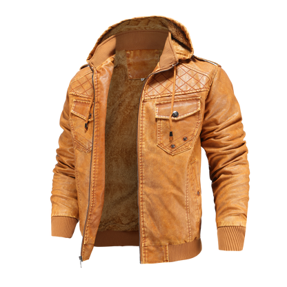 Dorian | Men's Stylish Hooded Bomber Jacket