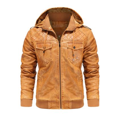 Dorian | Men's Stylish Hooded Bomber Jacket