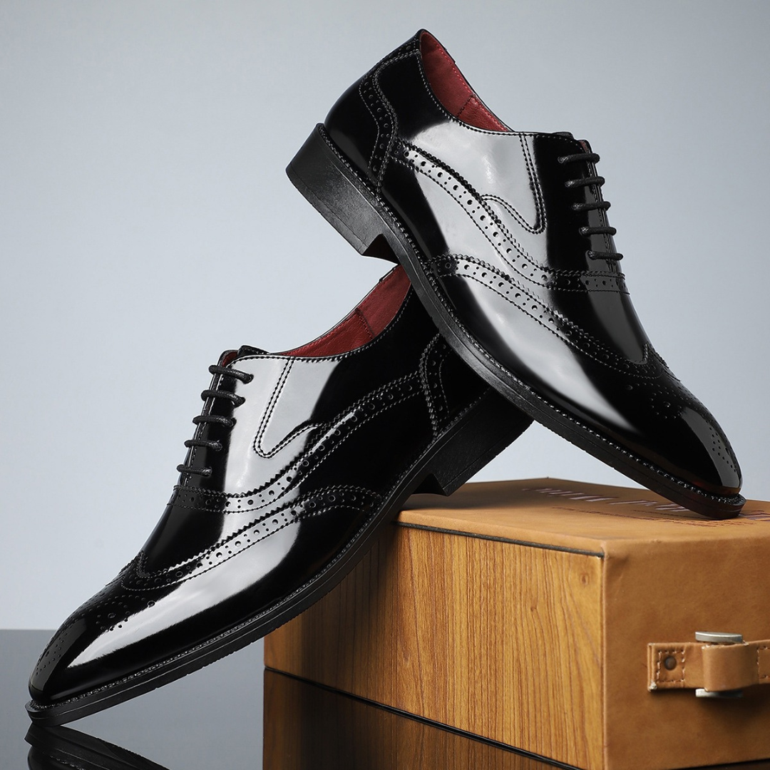 Jacob | Men's Classic Wingtip Brogue Dress Shoes