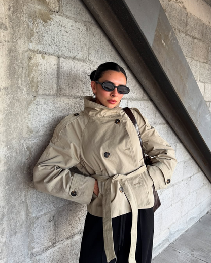 Amabel | Women's Stylish Cropped Trench Coat