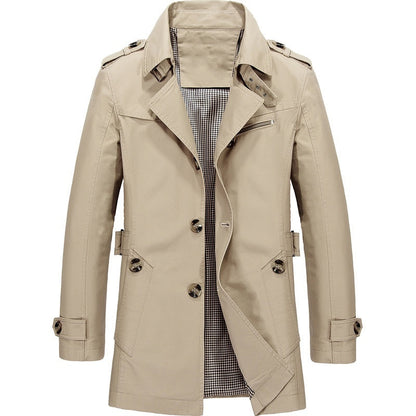 Daniel | Men's Long Business Windbreaker Jacket