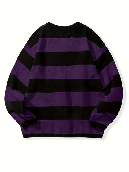 Matthew | Men's Striped Knit Pullover Jumper for Winter
