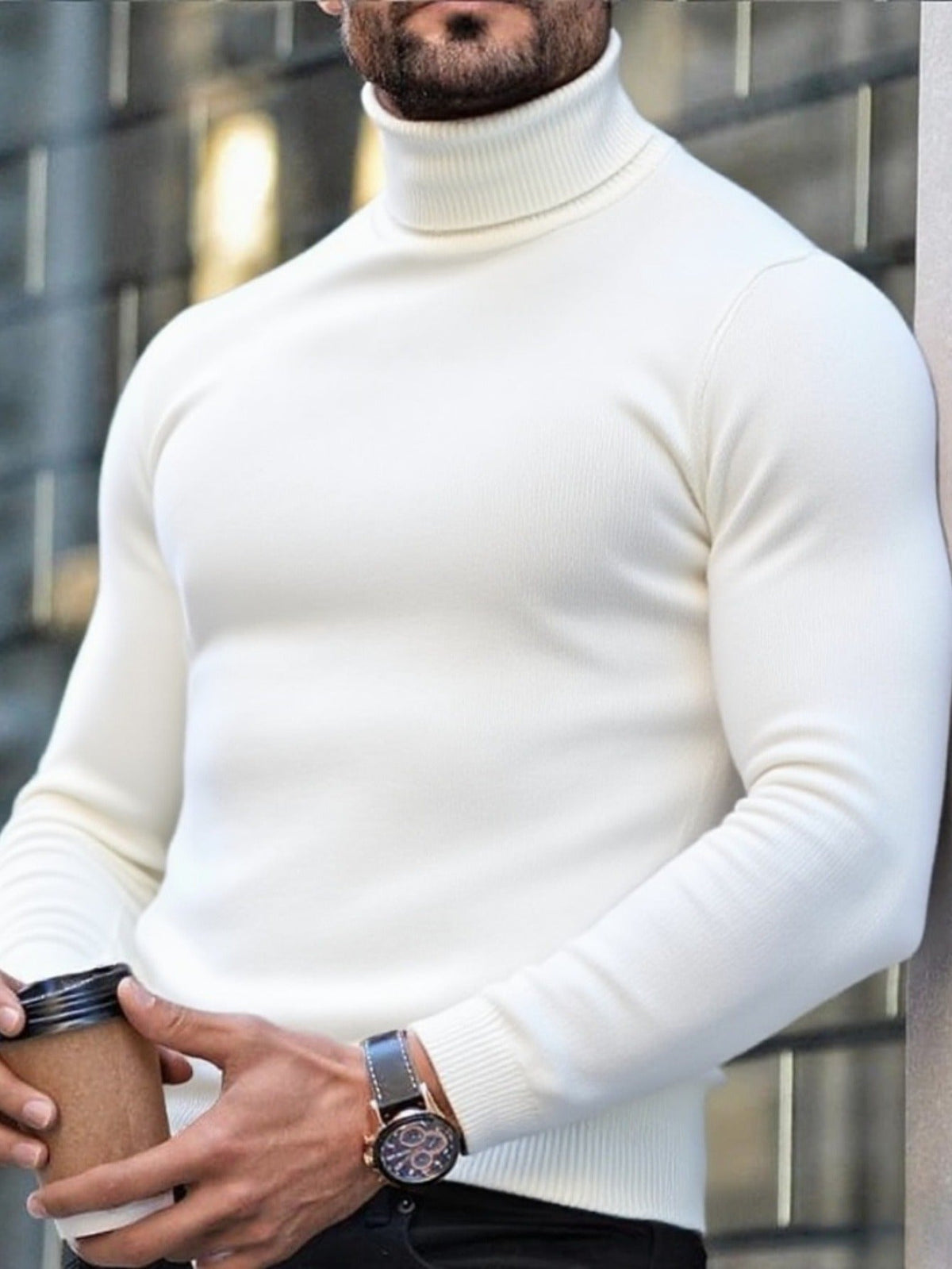William | Men's Classic Turtleneck Jumper for Winter