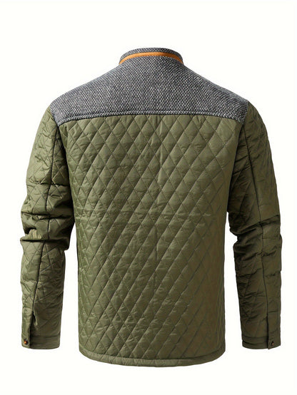 Frank | Men's Colour-Block Stand-Collar Jacket