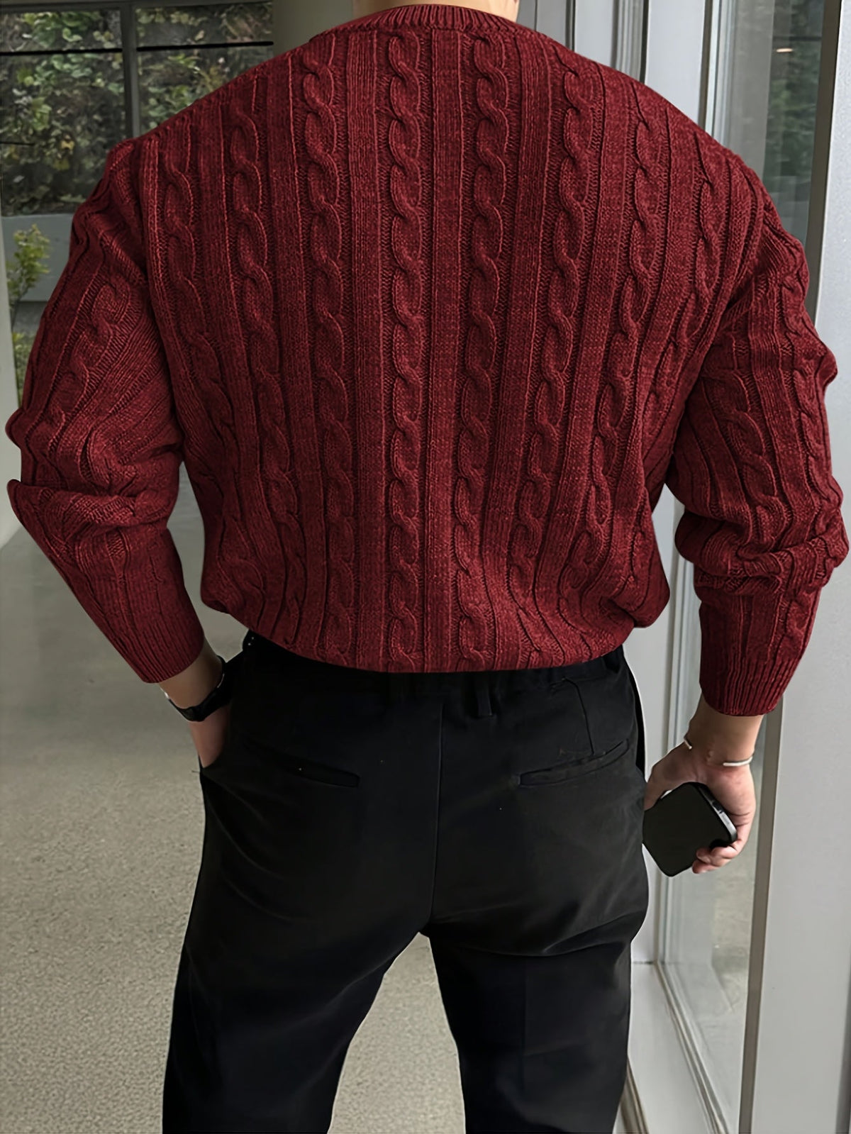 Albie | Men's Stylish Twisted-Knit Jumper for Winter