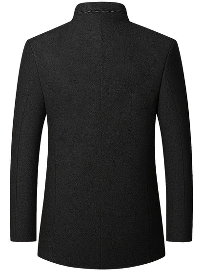 Jack | Men's Stand-Collar Tweed Jacket