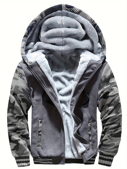 Cameron | Men's Cosy Fleece Hooded Jacket for Winter