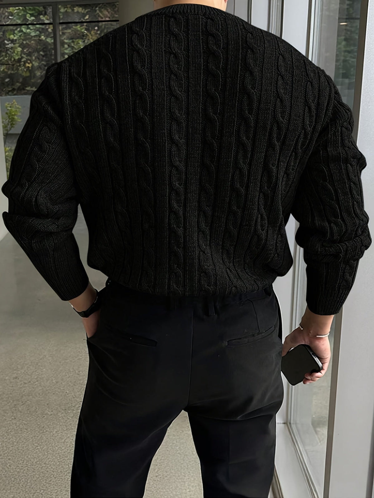 Albie | Men's Stylish Twisted-Knit Jumper for Winter
