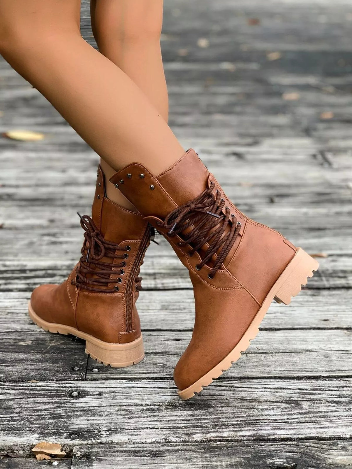 Susan | Women's Elegant Round-Toe Block Heel Boots