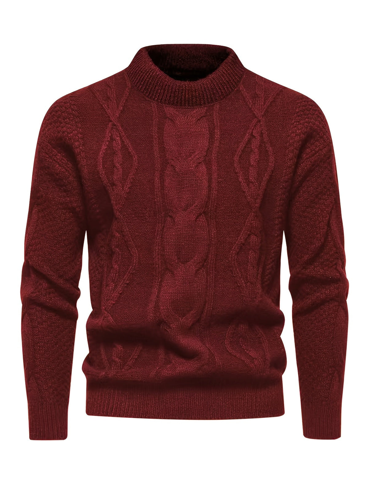 Finley | Men's Classic Cable-Knit Crew Neck Jumper for Winter