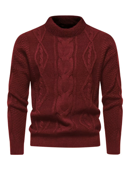 Finley | Men's Classic Cable-Knit Crew Neck Jumper for Winter