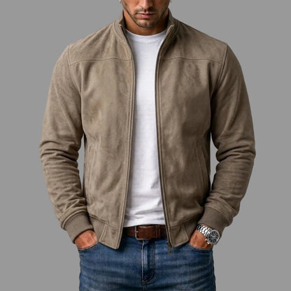 Samuel | Men's Suede Bomber Jacket