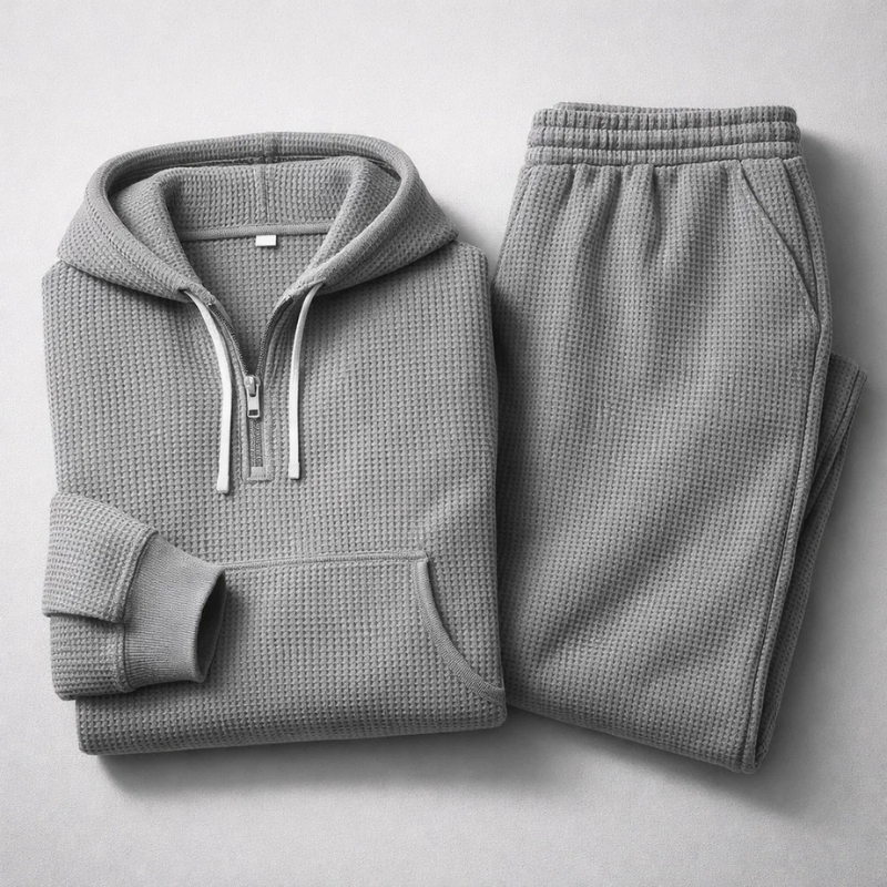 Edward | Men's Cosy Waffle-Knit Set