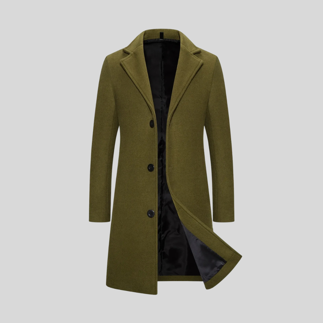 Freddie | Men's Elegant Long Coat for Winter