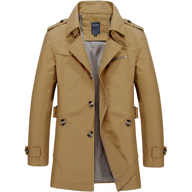 Daniel | Men's Long Business Windbreaker Jacket