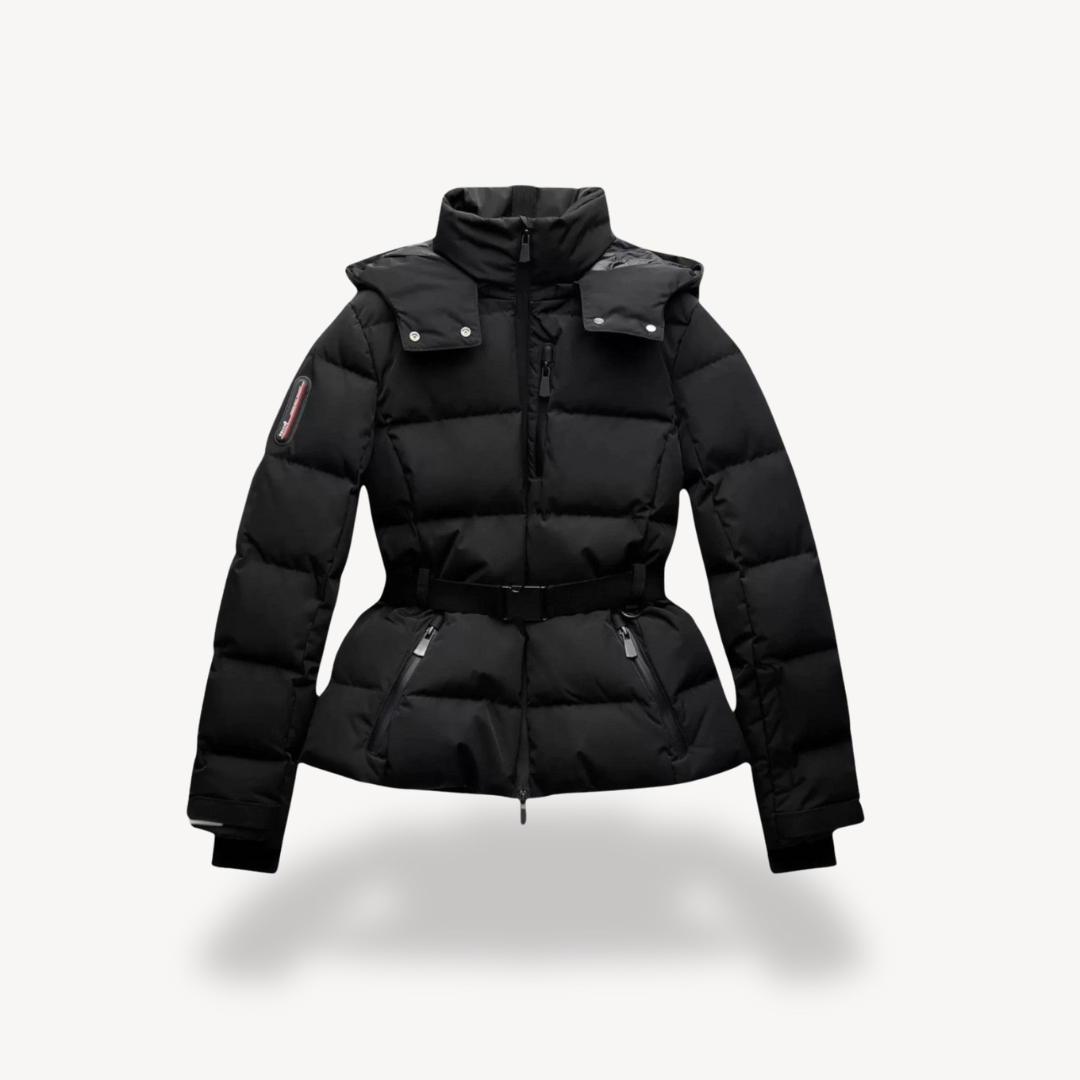 Riley | Women's Hooded Belted Puffer Jacket for Winter
