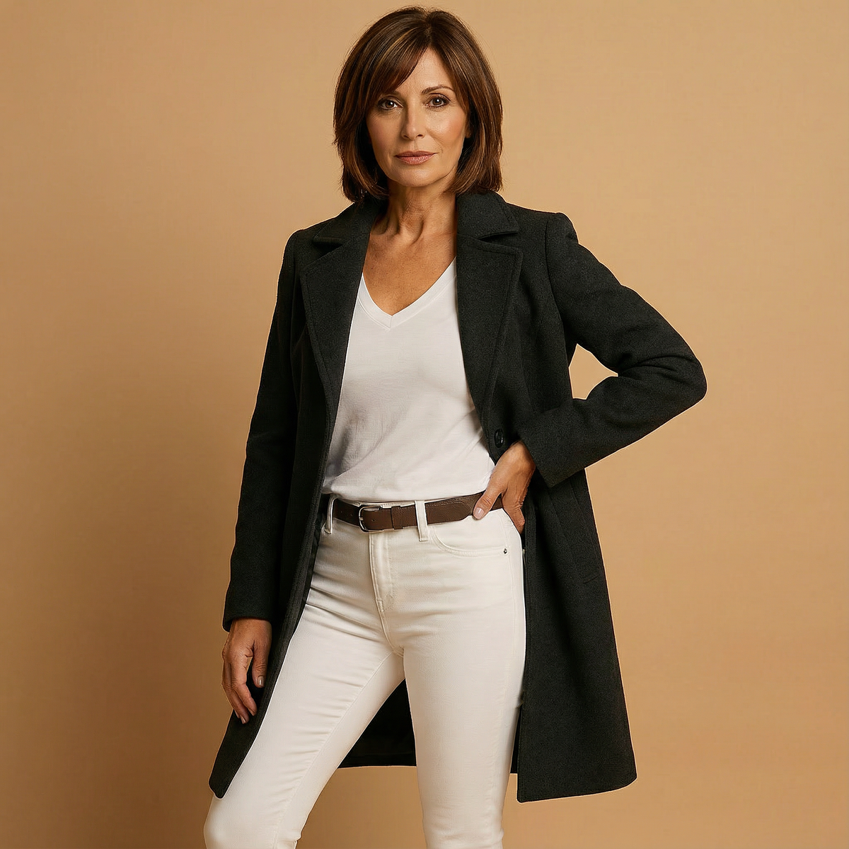 Odalys | Women's Cosy Wool-Blend Coat for Winter