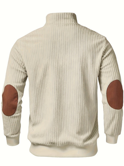 Alexander | Men's Ribbed Half-Zip Sweatshirt