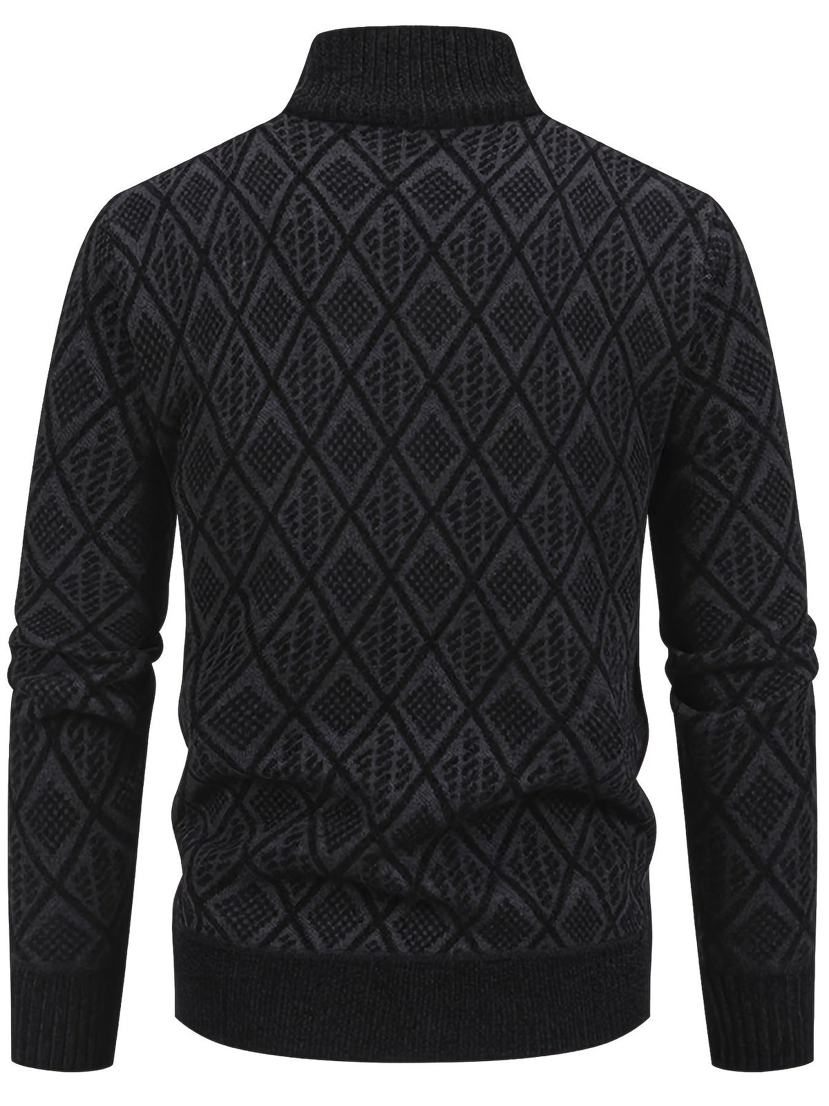 Reuben | Men's Stylish Geometric Knit Cardigan for Winter