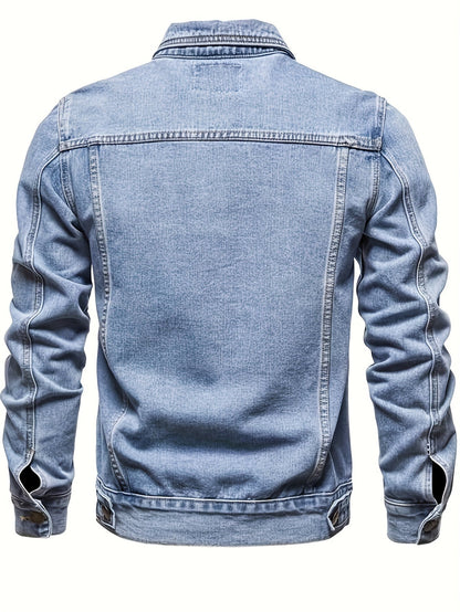 James | Men's Lapel Denim Jacket