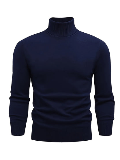 Ethan | Men's High-Neck Knit Jumper for Winter