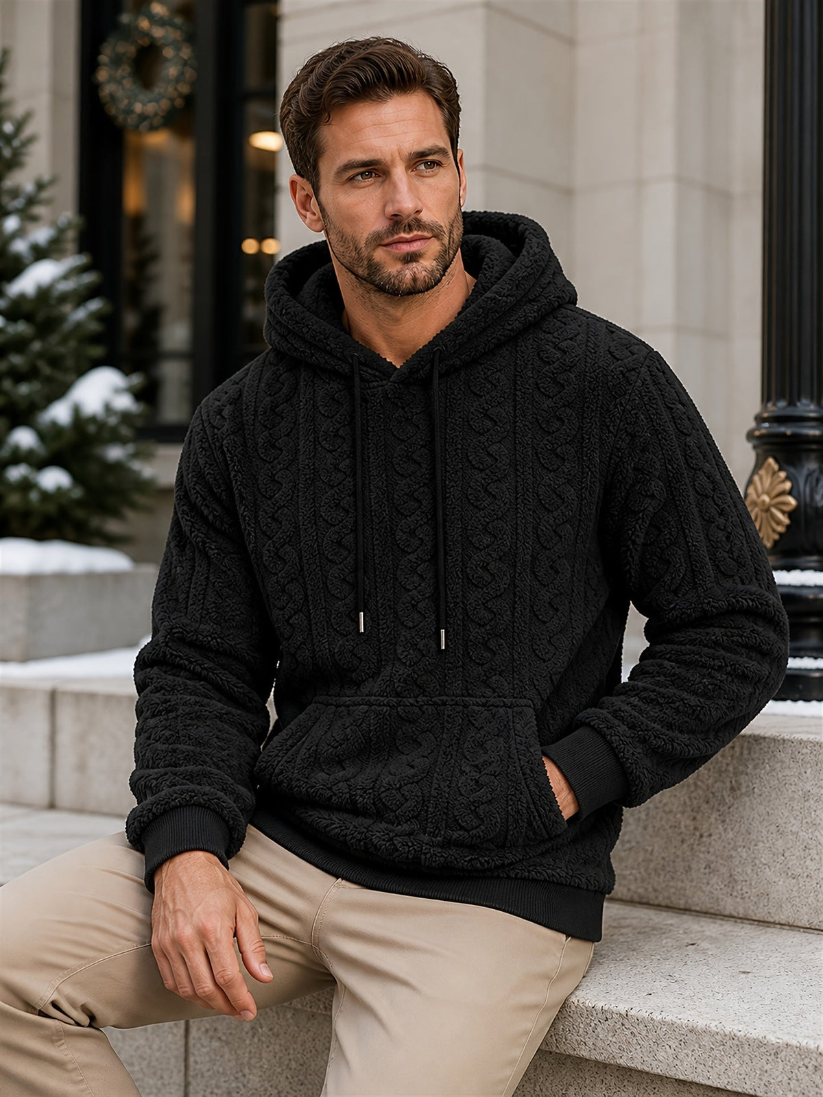 Harvey | Men's Stylish Zip-Up Stripe Hoodie for Winter